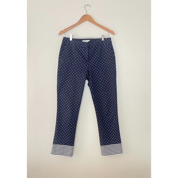 Boden Richmond Navy Blue polka dots Pants - Picture 14 of 16